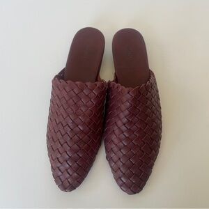 Vince Women's Galena Woven Mules in Bordeaux US 9 | EU 39